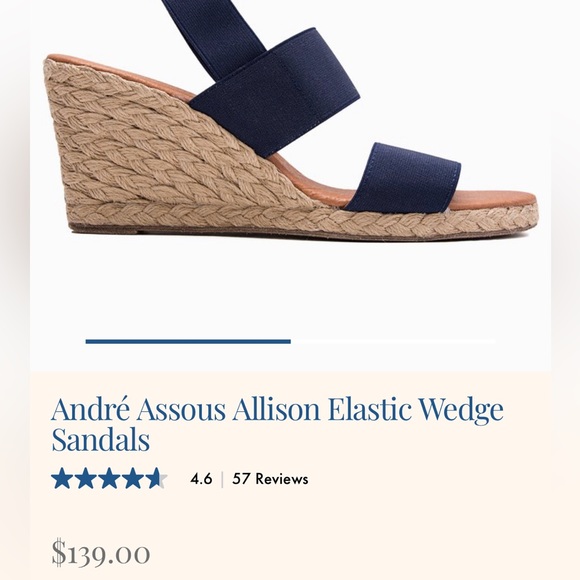 Tommy Bahamas André Assous Allison Elastic Wedge Sandals - Picture 2 of 5